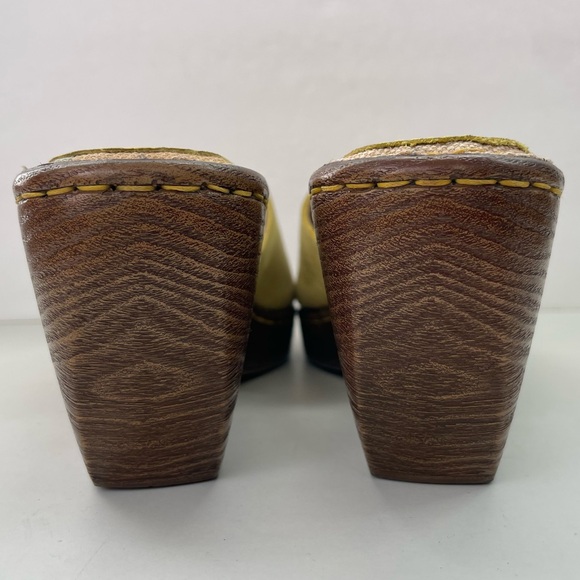 Born‎ Miko Yellow Wood Wedge Open-Toe Sandal - Picture 8 of 14